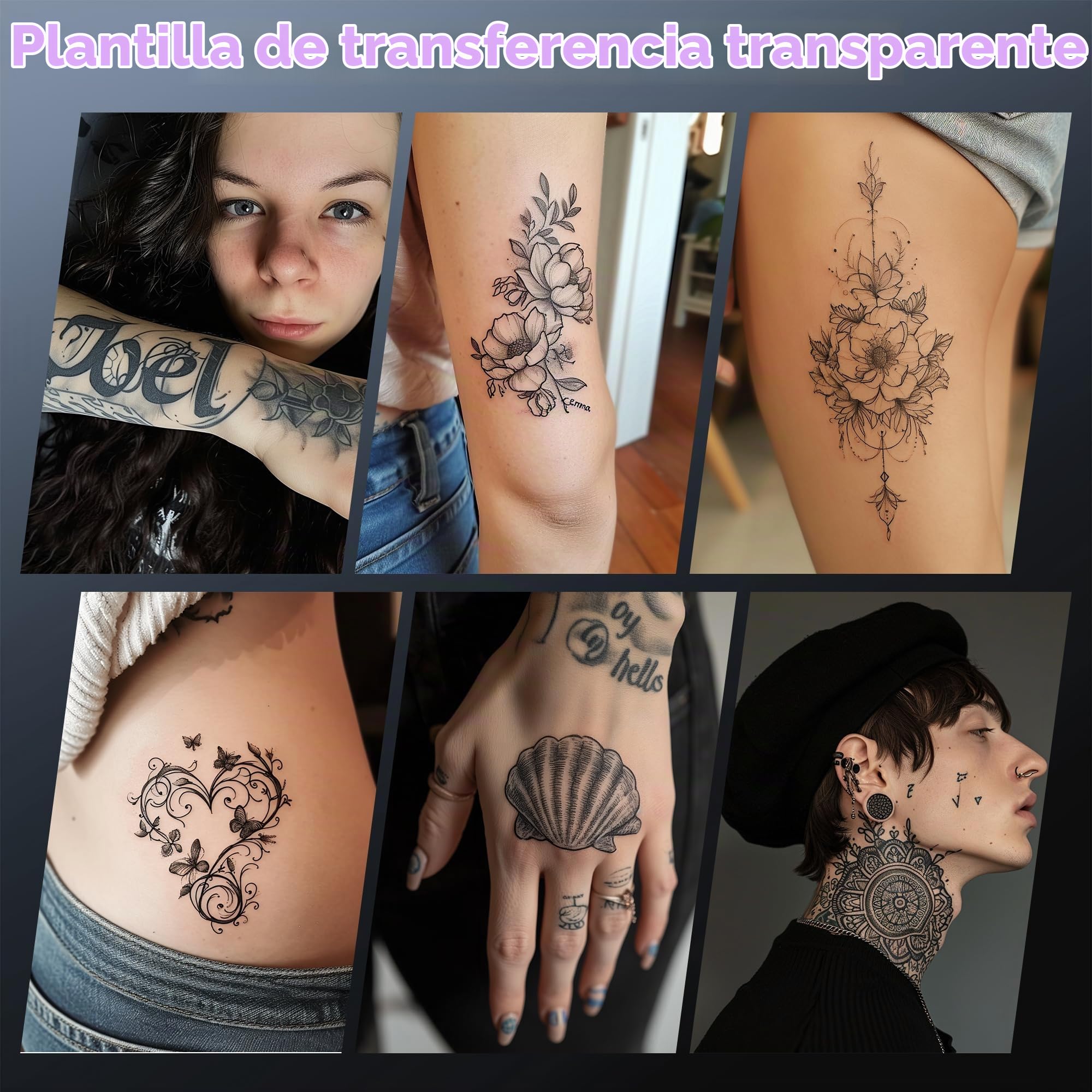 M08F Termocopiadora Tattoo Bluetooth Impresora Tattoo Impresora Tatuajes para Tatuajes DIY, Impresora Portátil Maquina Tatuar, Compatible con Smartphone y PC, con 10 Unidades A4 Papel Tatuaje