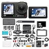 DJI Osmo Action 4 Camera Adventure Combo - Waterproof Action Camera with 4K UHD Video, 1/1.3