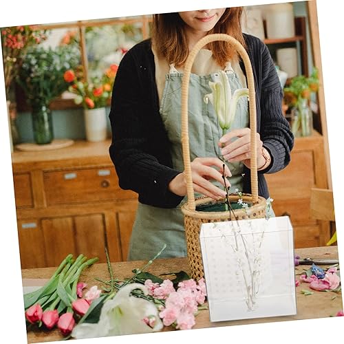 Miniatura 3 de Zerodeko Cubo de almacenamiento Arreglo floral Soporte de ajo Cubo de flores Red de cangrejo Accesorio de almacenamiento Cuboide Artículos Cuboides