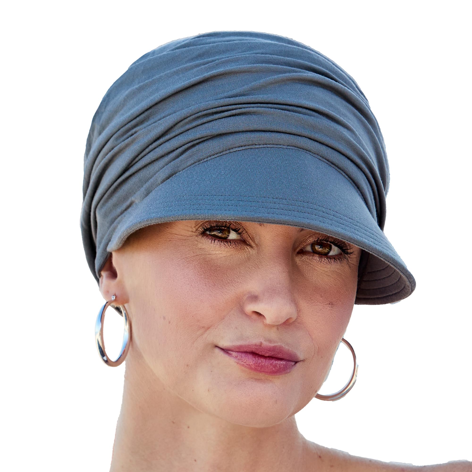 Christine Headwear Uni Sun Cap Sonnencap Bandana Damencap Damen - mit Schirm Frühling-Sommer Sommer