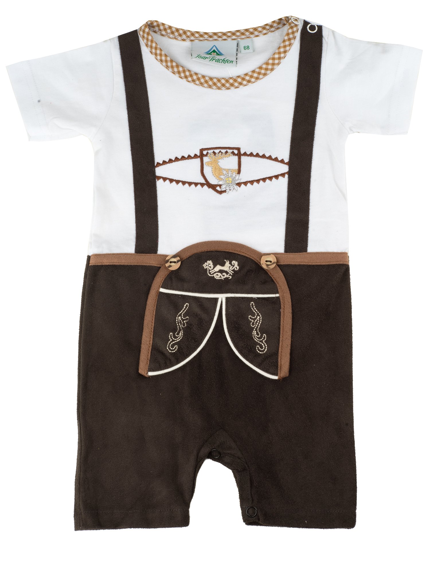 Isar della Trachten Baby Body pantaloni in pelle Body Baby