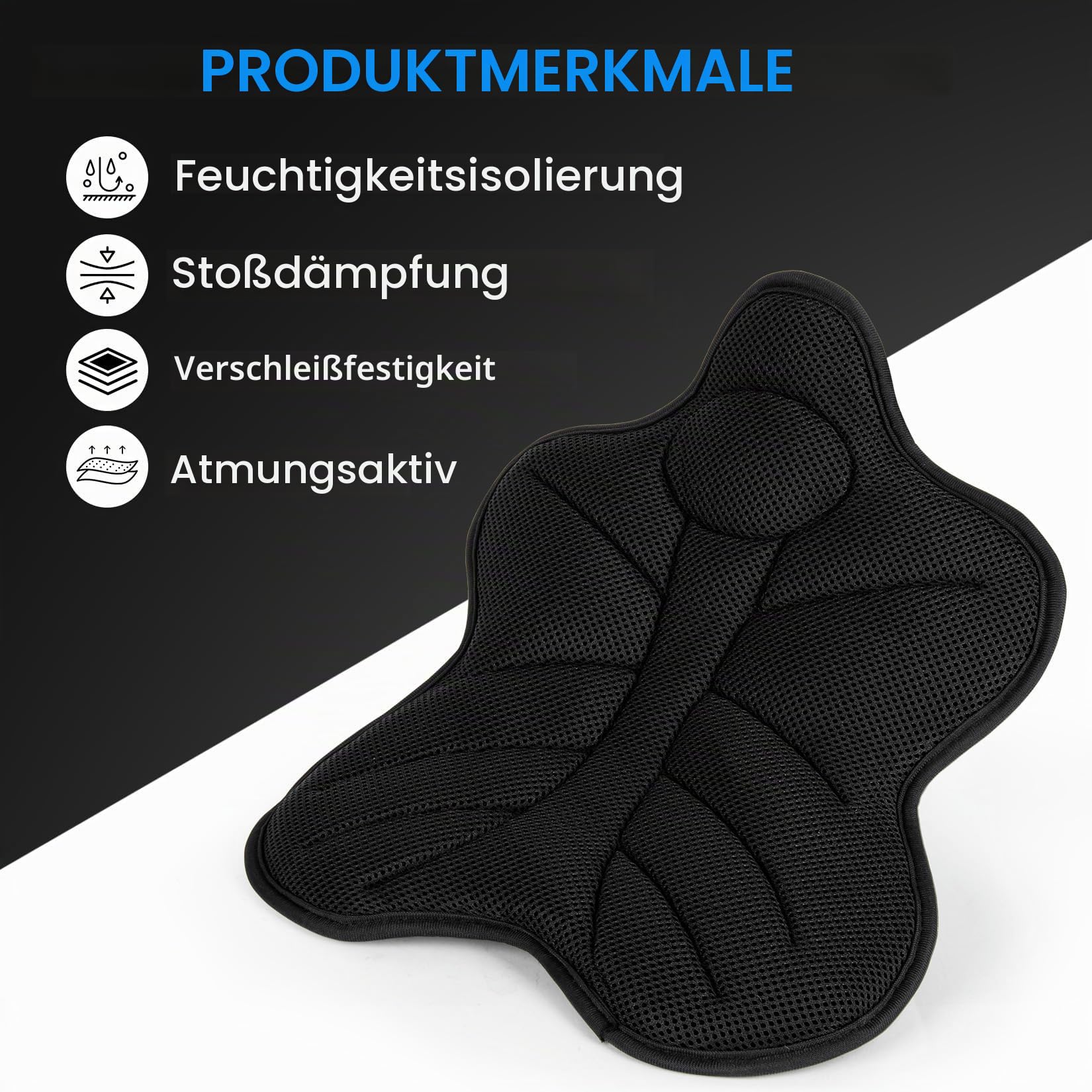PSLER Motorrad Sitzkissen Fahrersitz Polsterbezug, Motorradzubehör Sattelbezug Universalnetz für Roller Motocross Sonnenschutz Wärmeisolation Feuchtigkeitsisolation