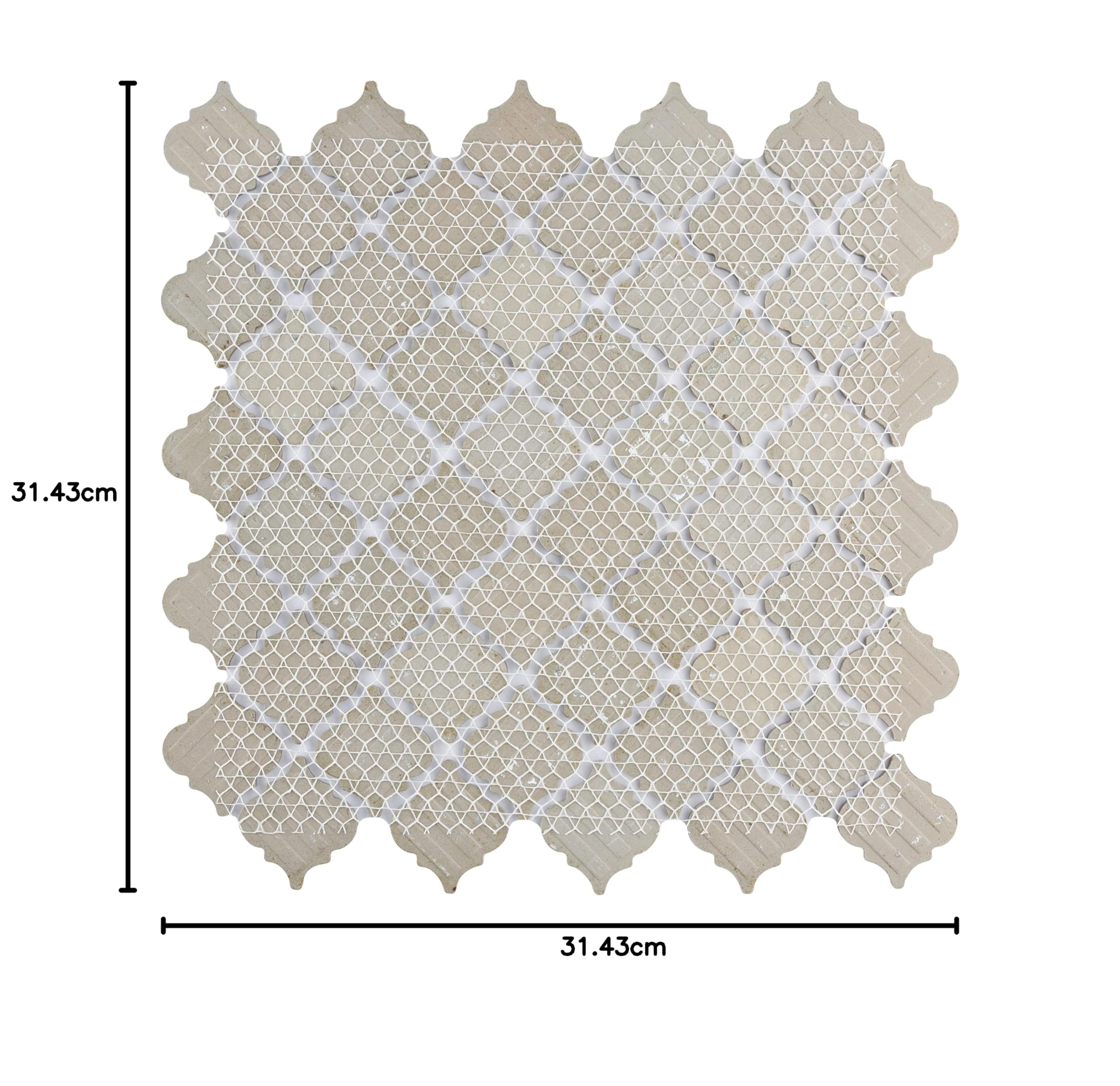 Merola Tile Hudson Tánger Sapphire - Azulejo de porcelana para piso y pared de 30,5 x 32,5 cm