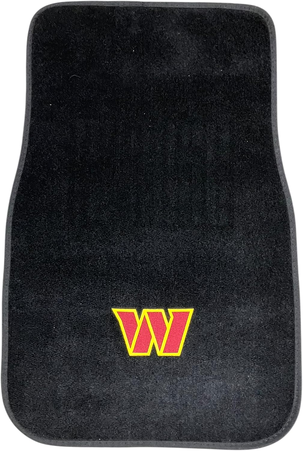 FANMATS NFL - Washington Commanders 2-pc Embroidered Car Mat Set | Black | 17"x25.5" | Primary Logo