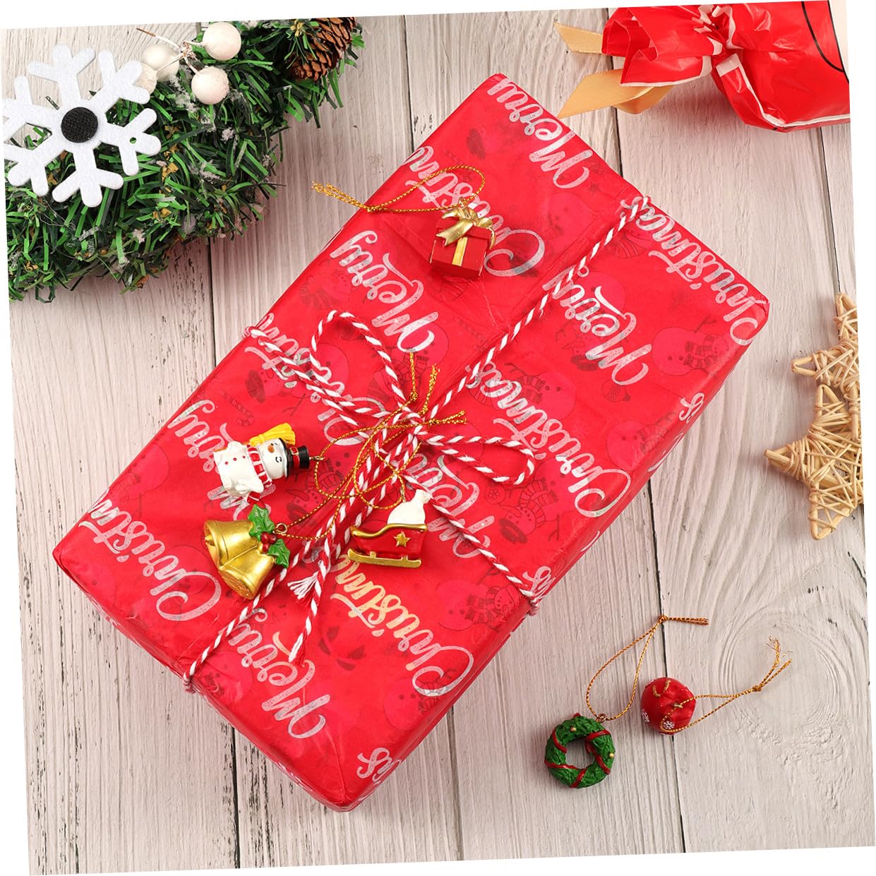 Calendario de Adviento Navideño con 24 Adornos Colgantes de Resina para Decorar Árboles y Habitaciones con Función de Cuenta Regresiva