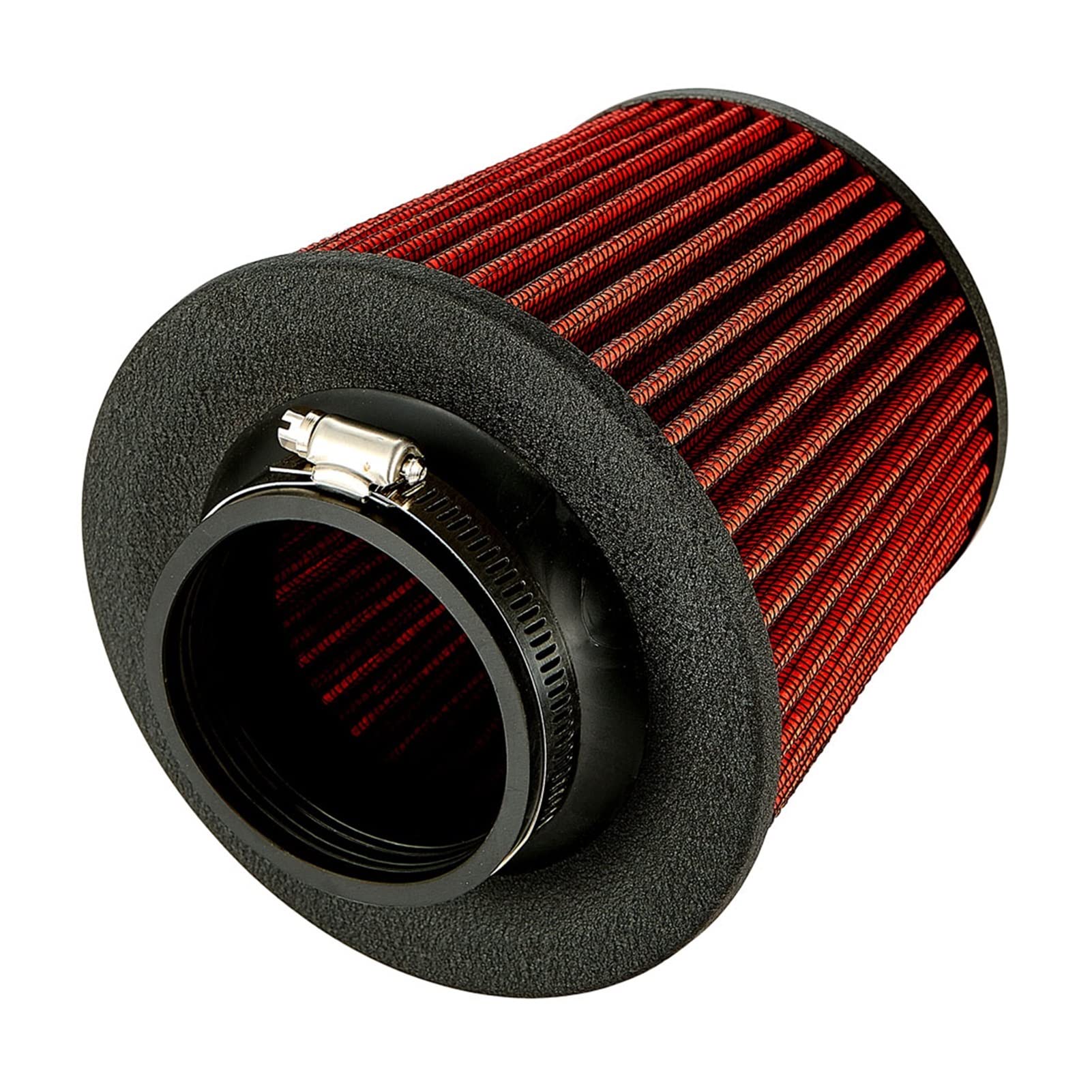 Uniwersalny samochodowy filtr powietrza 7,6 cm 8,9 cm, wydajny filtr wlotowy zimna, zestaw indukcyjny, sportowy stożek siatkowy, 76 mm, 89 mm (8,9 cm czerwony)