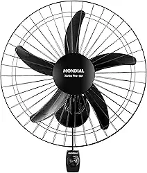 MONDIAL Ventilador de Parede Turbo 50cm Pro 5 Pás, Preto, 150W, 110V - NVP-PRO-50