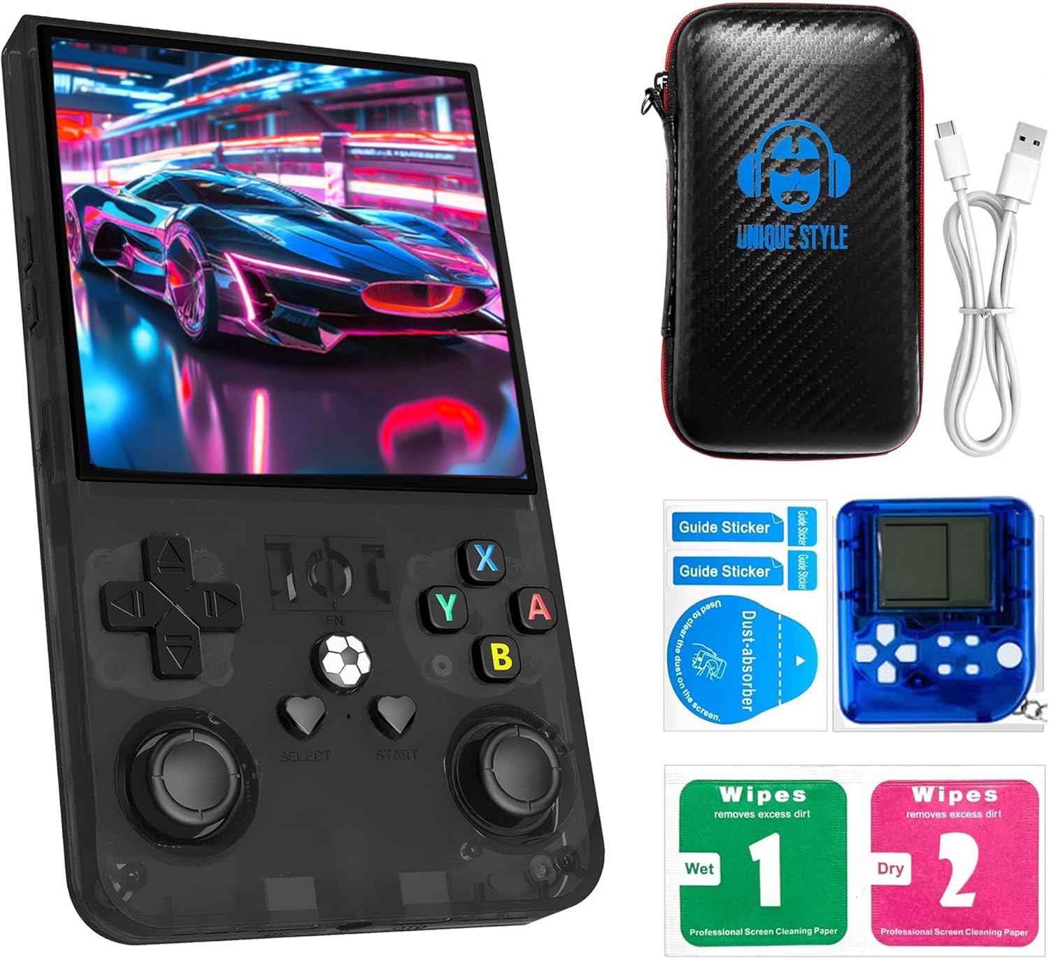 R36s max Retro Gaming Console Handheld Game Console , Game Emulator Handheld Console, 4K HD 4.0″ IPS Screen, Preloaded 18,000+ Retro Games Portable Video Games(Black 64GB MAX) R36s max Retro Gaming Console Handheld Game Console , Game Emulator Handheld Console, 4K HD 4.0″ IPS Screen, Preloaded 18,000+ Retro Games Portable Video Games(Black 64GB MAX)