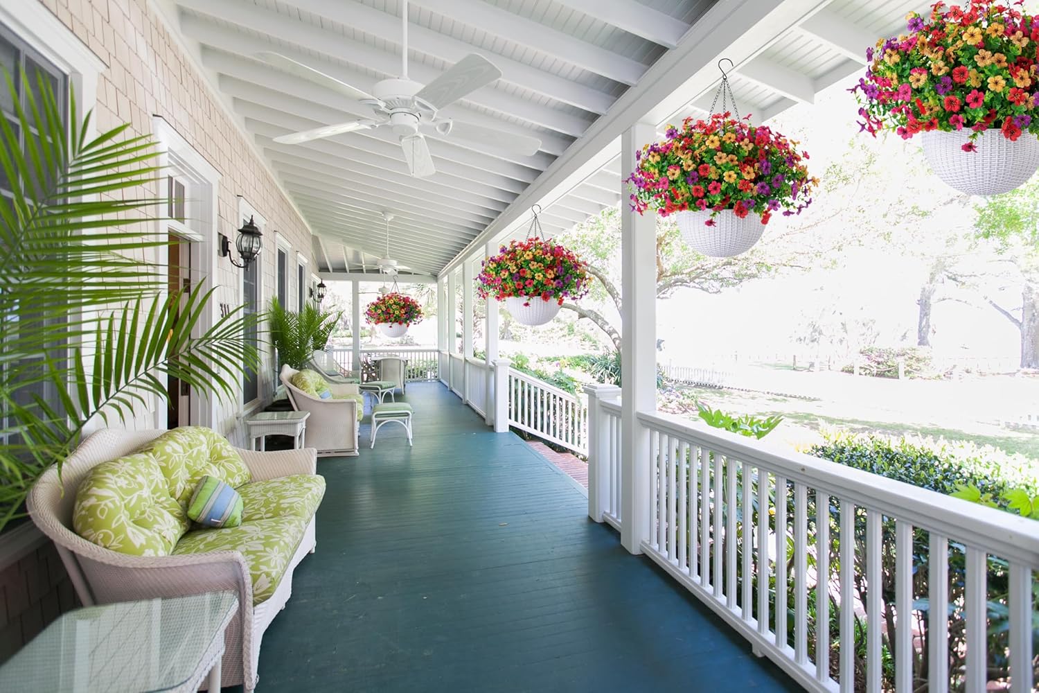 HyeFlora Artificial Flowers with Basket