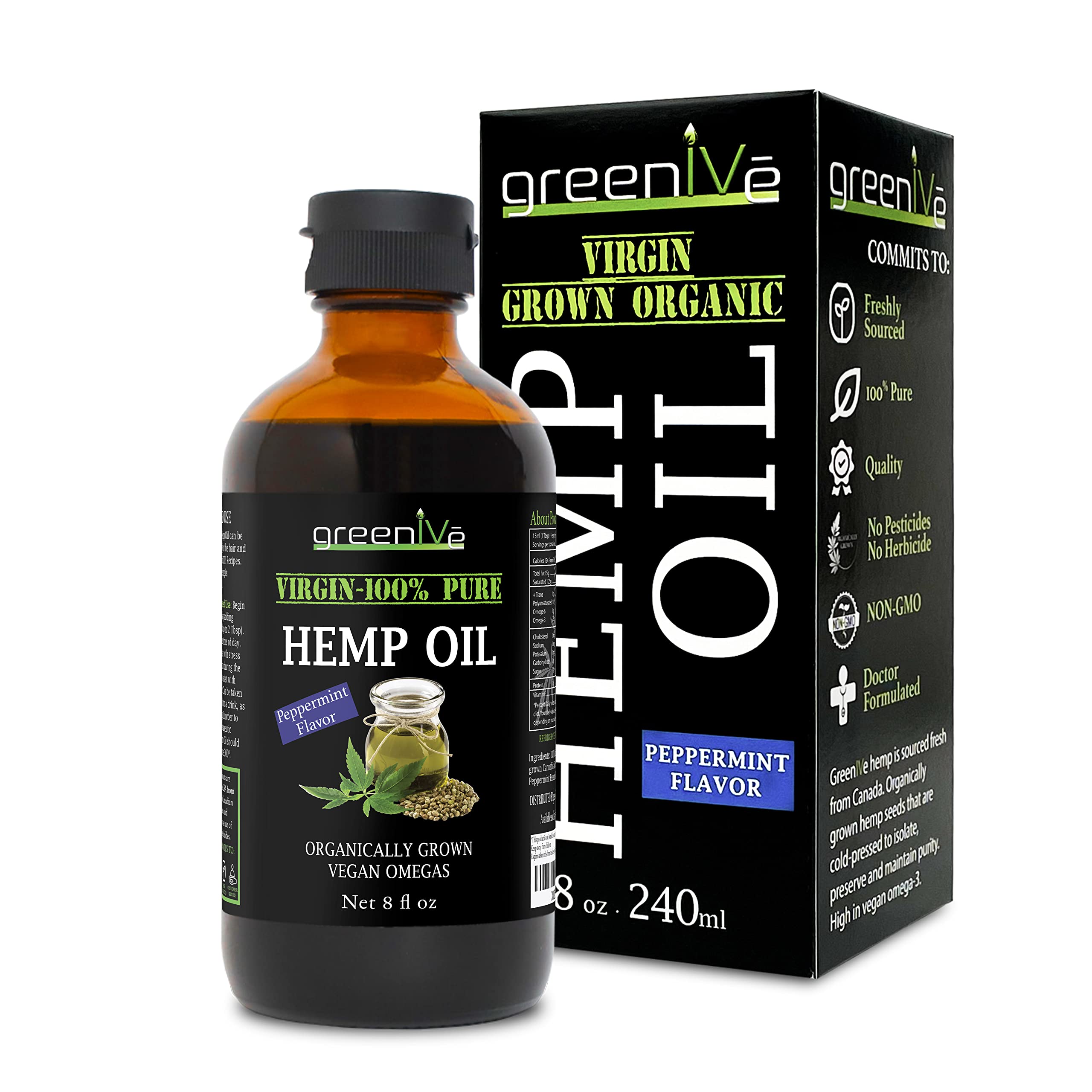 GreenIVe Óleo de Cânhamo com Hortelã-Pimenta 224.000 mg 237 mL