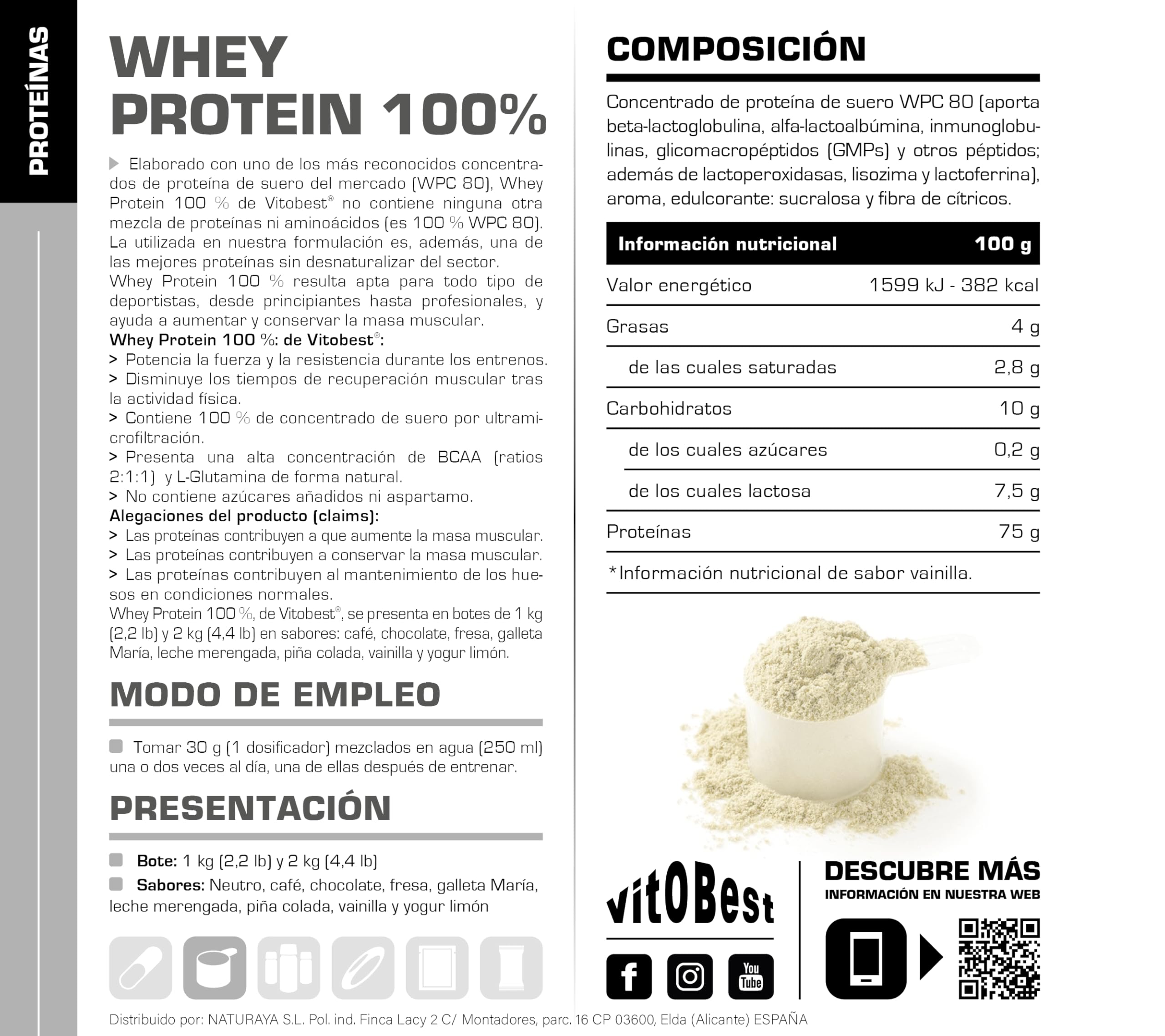 Whey Protein 100% Café 2 kg