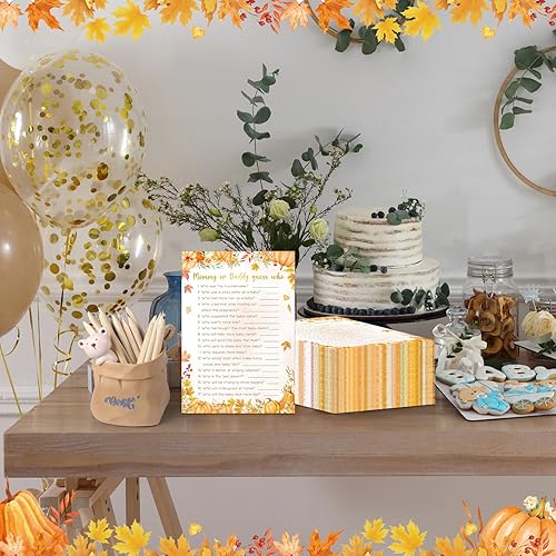 Miniatura 5 de Zhanmai Juego de 5 tarjetas de actividades con 20 lápices para niños y niñas, bingo, descripción y deseos, adivina quién, precio de bebé, juego de