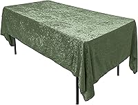 Vista 22 de AK TRADING CO. Lush Panne - Mantel rectangular de terciopelo, 60 x 102 pulgadas, color ciruela
