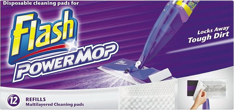 Flash powermop pad 12's 8x12 's (5413149804609)