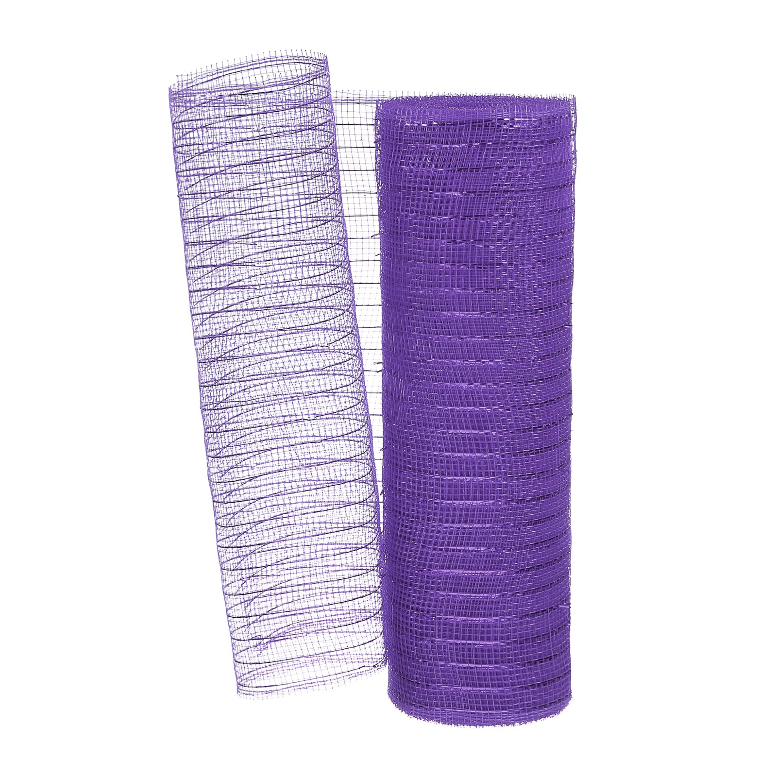 PATIKIL Decorative Mesh Ribbon, 10 Inch x 10 Yard Mesh Ribbon Roll Foil Metallic for Christmas Tree Wreath Decoration Purple