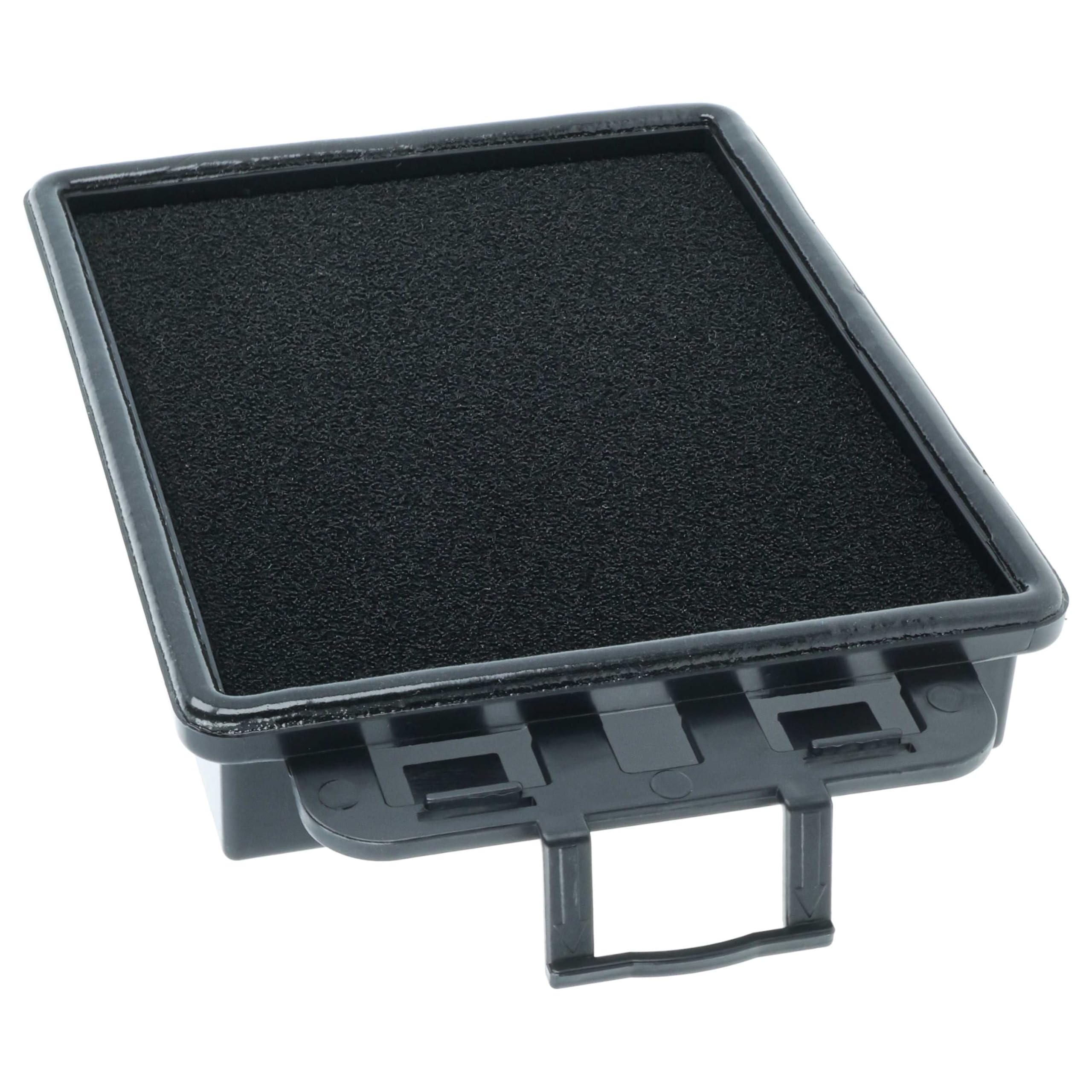 vhbw 4x Filtro de aspiradora compatible con Nilfisk Meteor - Filtro de espuma negro
