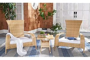 Safavieh Edna Lounge Set: Outdoor Oasis Embracing Nature and Comfort