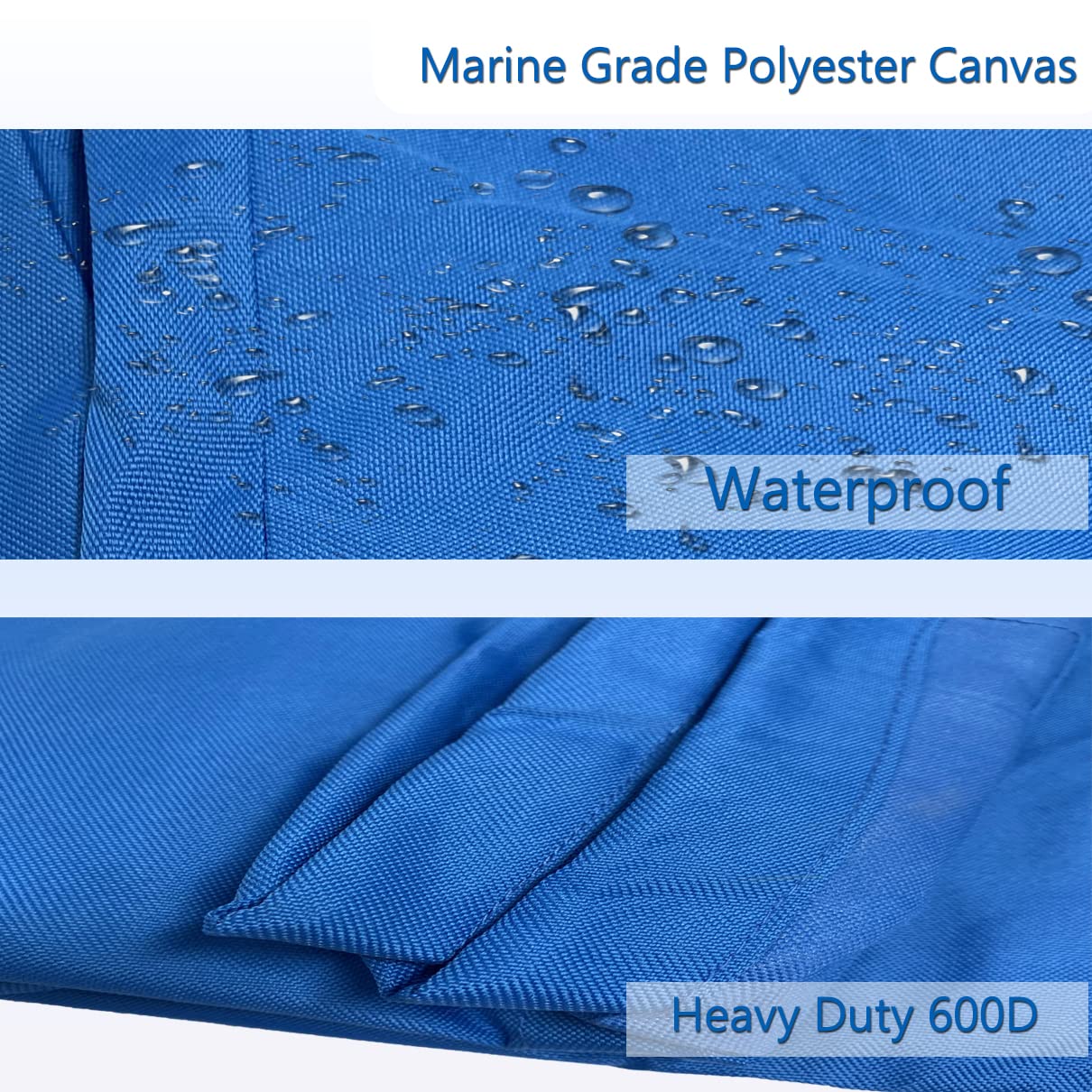 Copertura Impermeabile Per Console Centrale Barca - Tela Poliestere 600D, Grado Marino, Taglia M (fino A 40x30x44 Pollici) - Foto 6