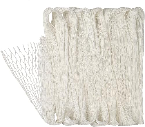 Miniatura 8 de Red de pesca decorativa para pirata, océano náutico hawaiano, mediterráneo, fiesta, para colgar en la pared, red blanca natural, decoración de mesa