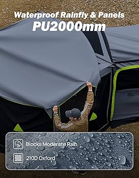 Amazon.com: JOYTUTUS Dual-Use Pop up SUV Tents for Camping, 10 x10
