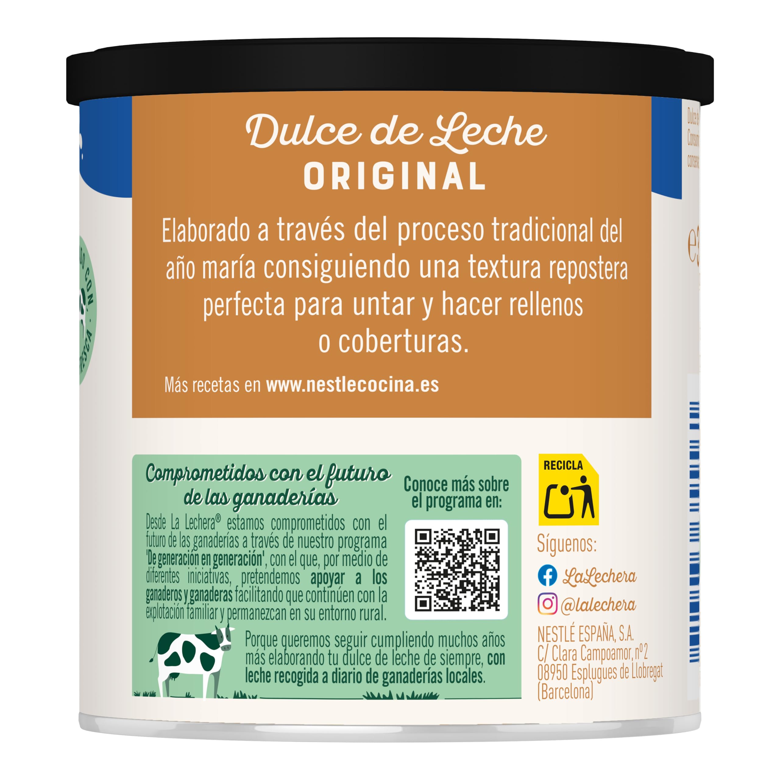 NESTLÉ LA LECHERA Dulce de leche Lata 397g