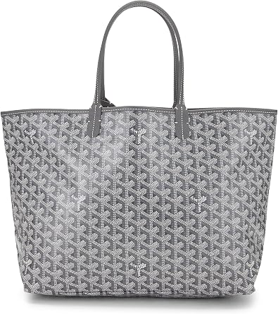 Pre-loved Grey Goyardine Canvas Saint-Louis PM, Grey