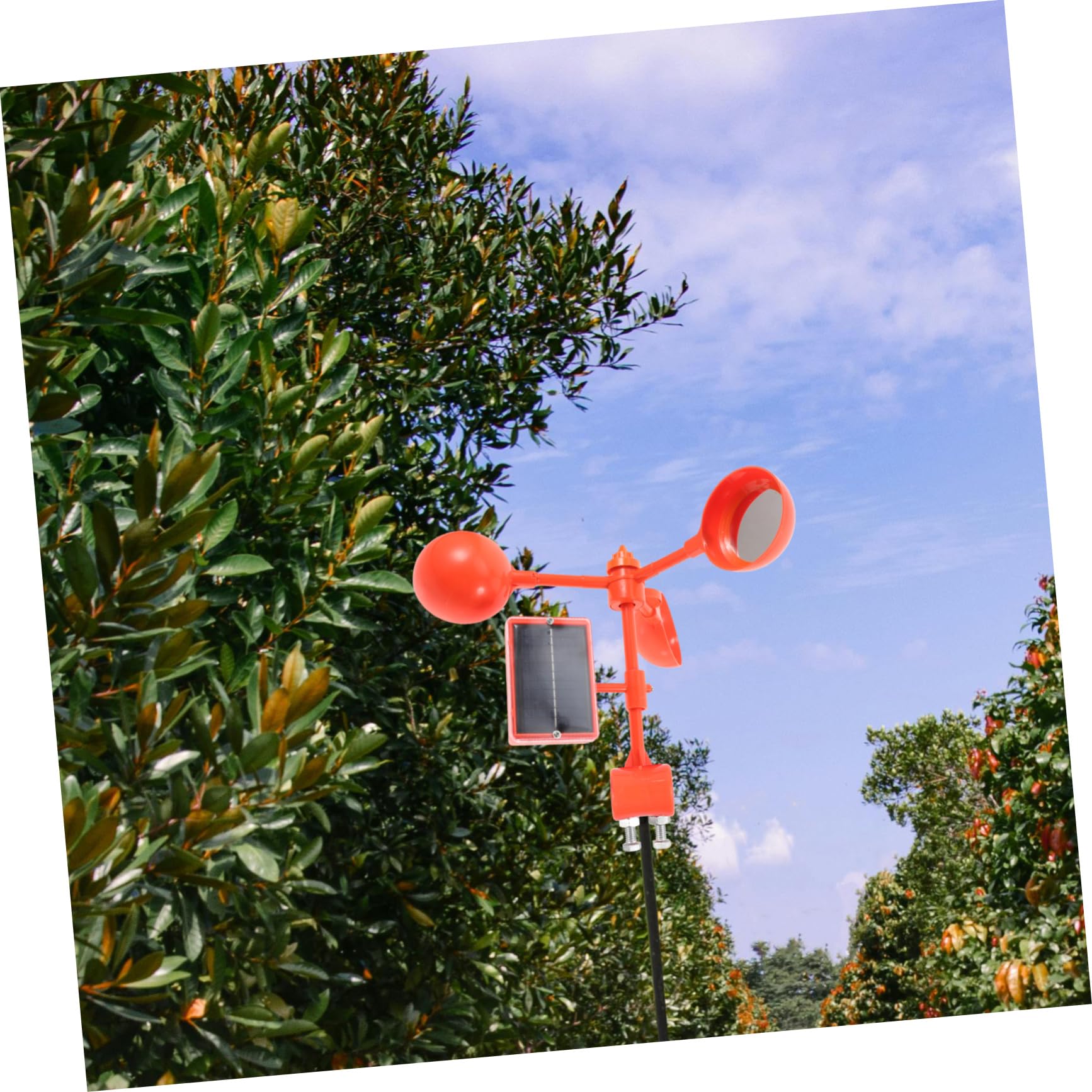 SUPVOX Dispositivo Disuasorio de Aves para Granjas Repelente de Aves Eólico Pinchos Reflectantes para Jardines y Campos Agrícolas Ahuyenta Pájaros