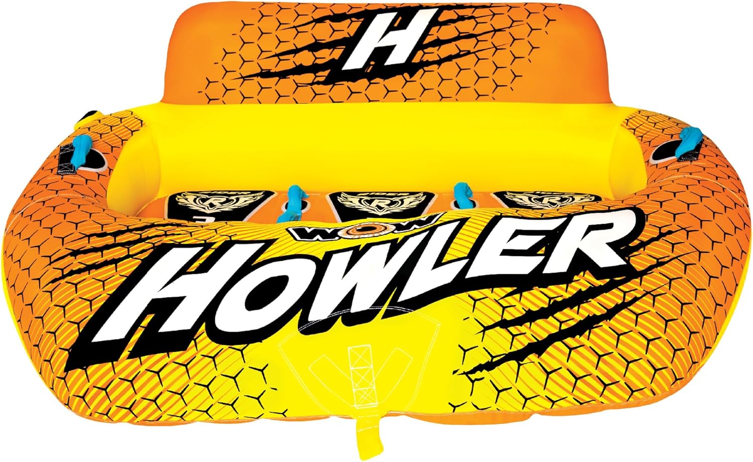 WOW Watersports 20-1050 Howler 3-Rider Towable, Yellow