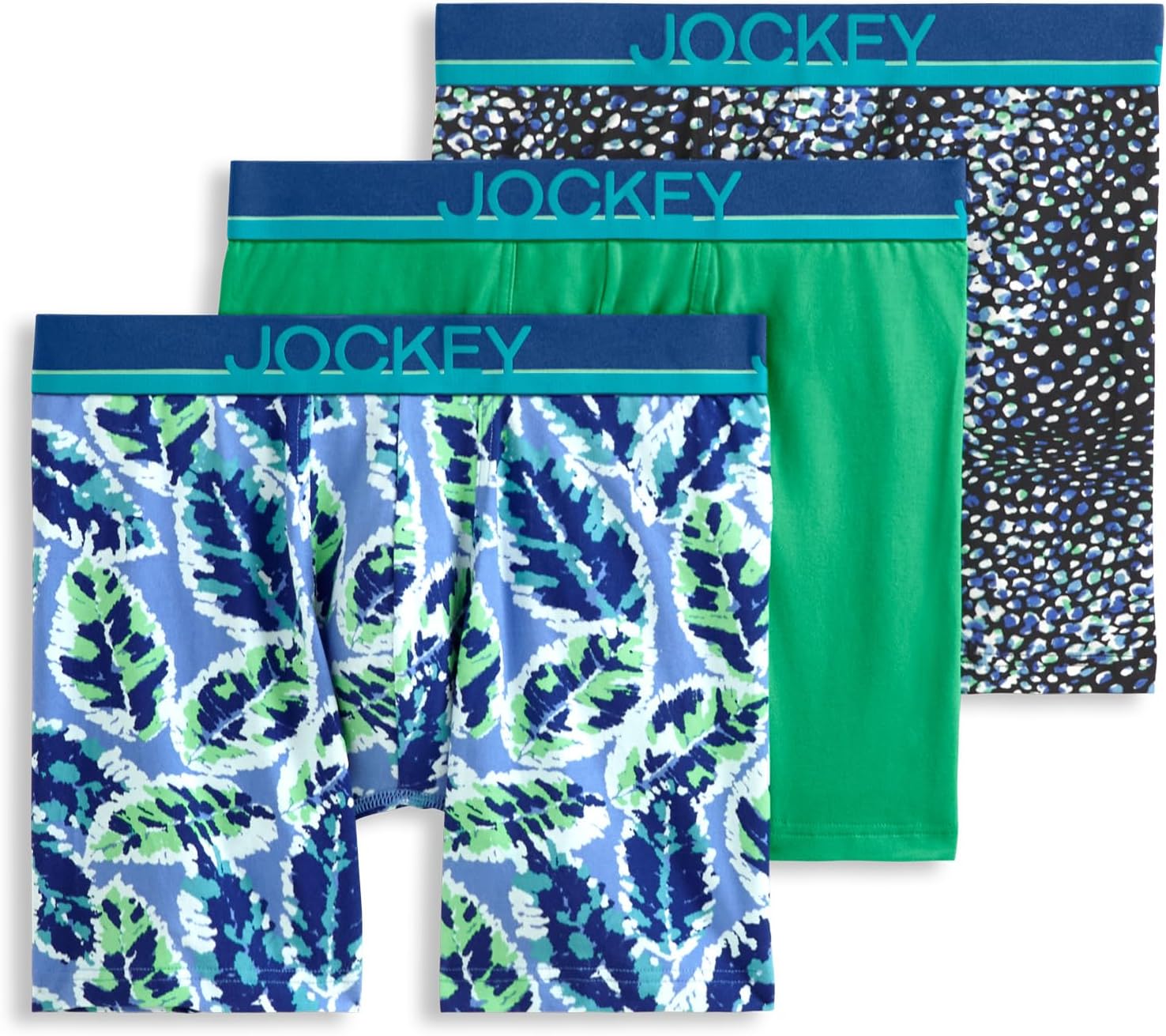 Jockey Men's Underwear True Style 6" Boxer Brief - 3 Pack