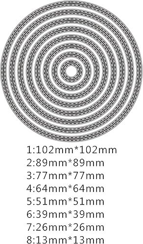 Miniatura 4 de FAWENUCY Troqueles de álbumes de recortes, marcos de capas de metal para hacer tarjetas, plantilla de papel para manualidades, plantillas de relieve