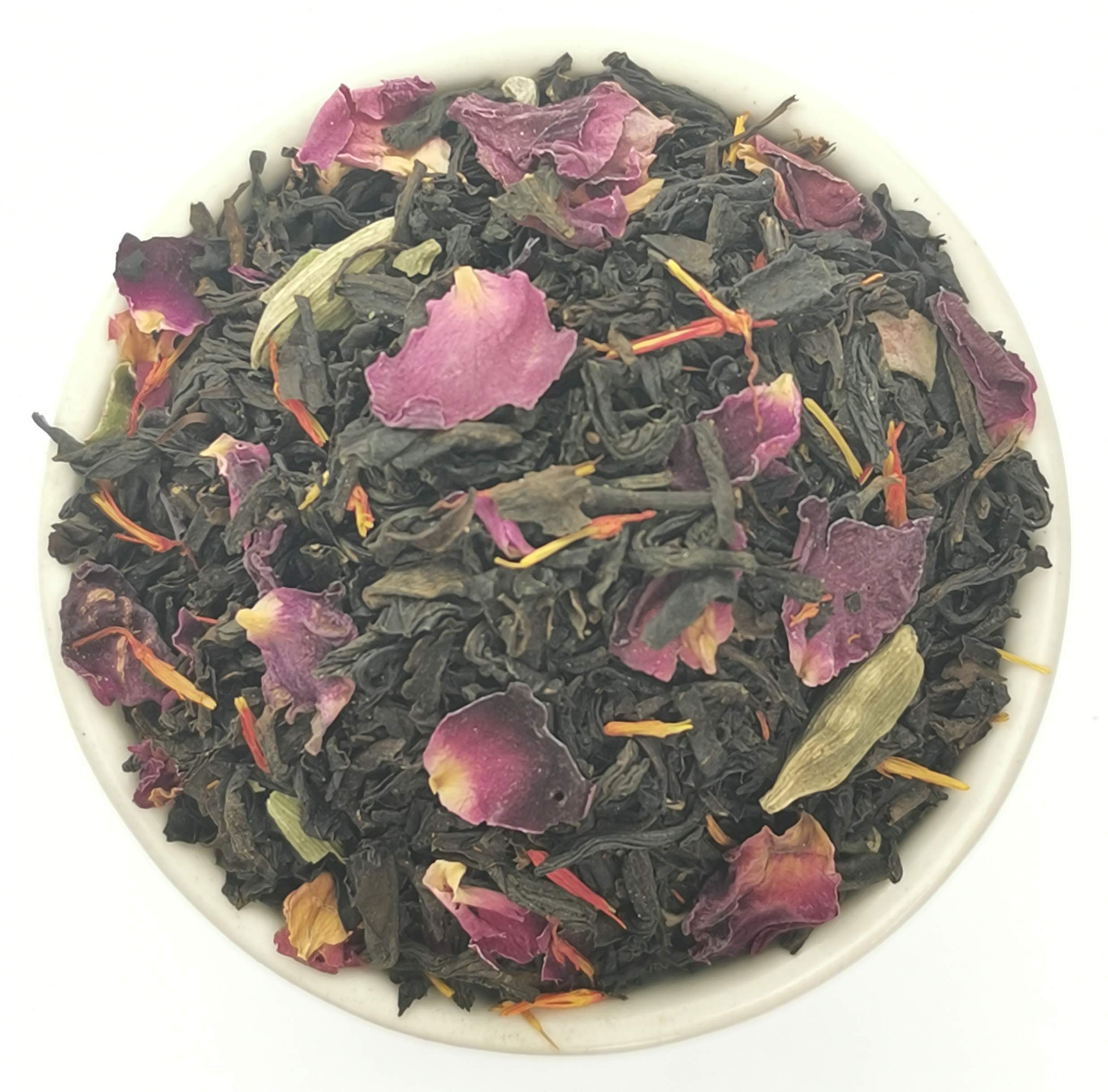 Persian Dream Té Negro Suelto 100g, mezcla de té negro persa con cardamomo pétalos de rosa flores de cártamo, TeaClub Té Negro