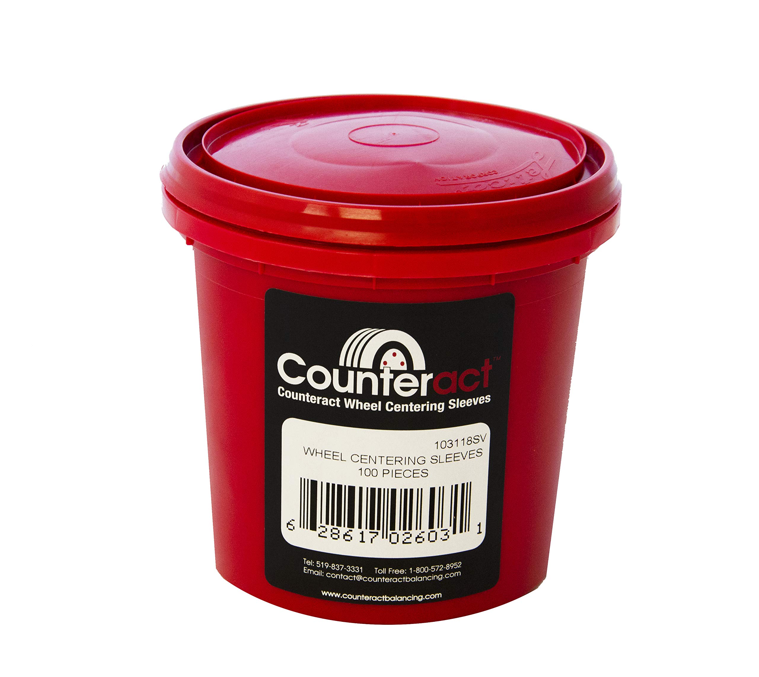 Counteract Wheel Centering Sleeves (100PK, 22mm)