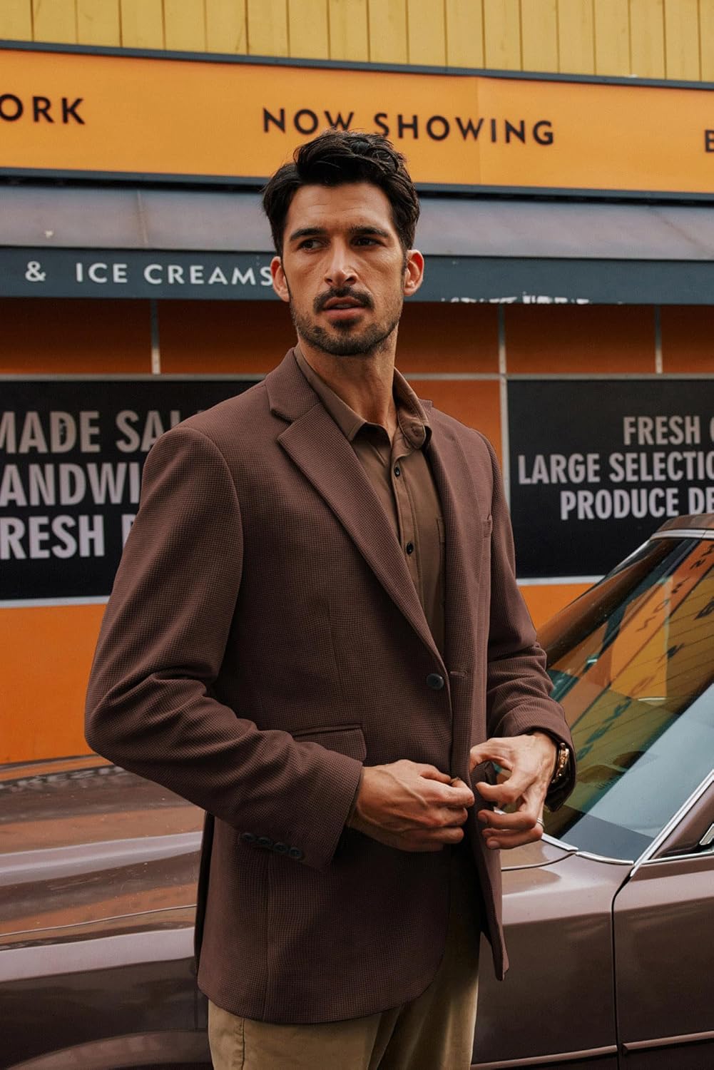 PJ PAUL JONES Mens Blazer Smart Casual Corduroy Blazer Jacket Lightweight Suit Jackets Sport Coats 5 814UaA OLkL. AC SL1500