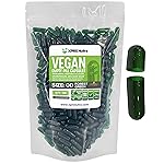 XPRS Nutra Size 00 Empty Capsules - 500 Count Empty Vegan Capsules - Vegetarian Empty Pills - DIY Vegetable Capsule Filling- Veggie Pill Caps (Forest Green)
