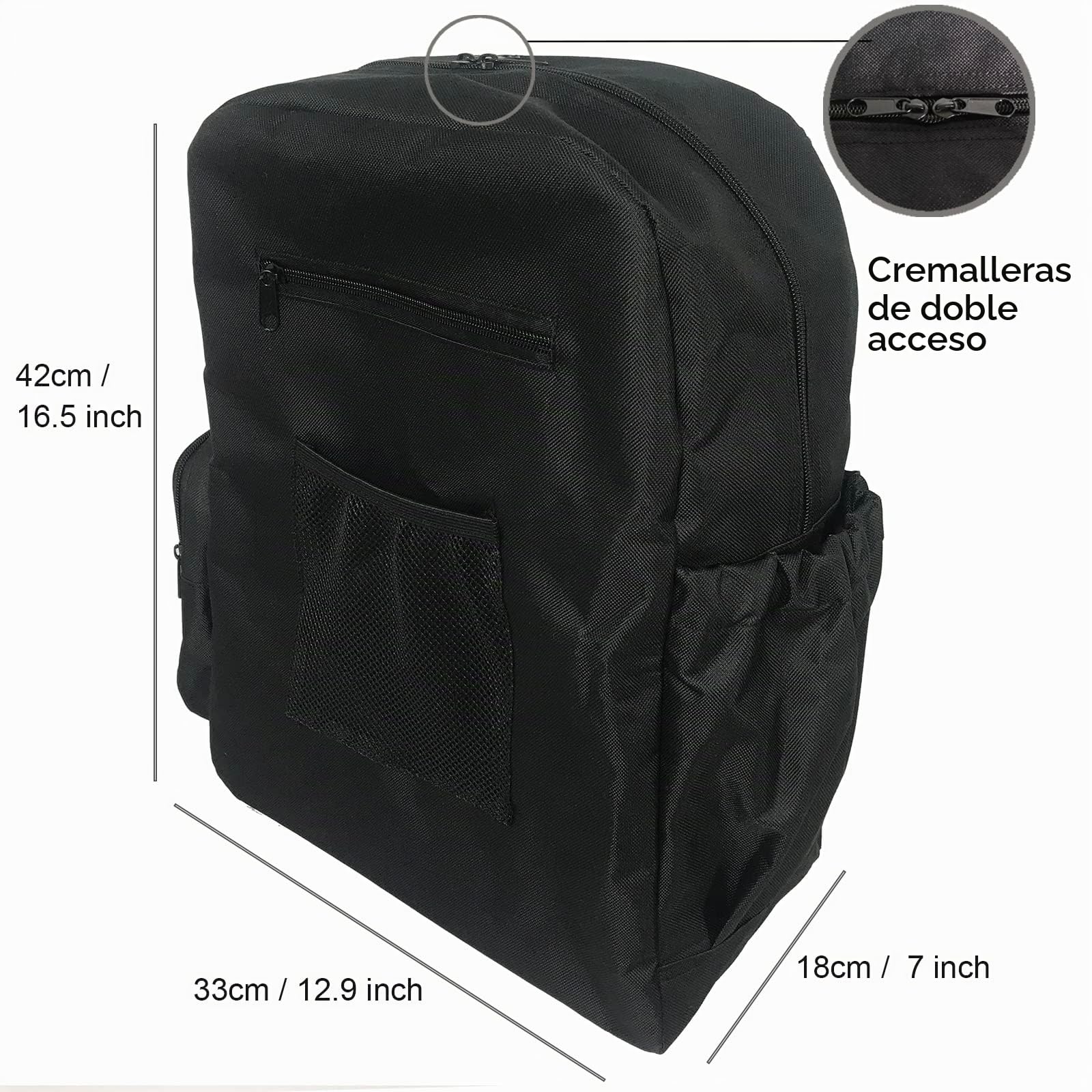 Bolsas de tela Oxford duraderas para silla de ruedas para respaldo de silla con bolsillos, dispositivos de movilidad, accesorio grande para silla de ruedas, bolsa de almacenamiento