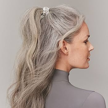 Amazon | SLIP シルク スキニー シュシュ - シルバー - 100