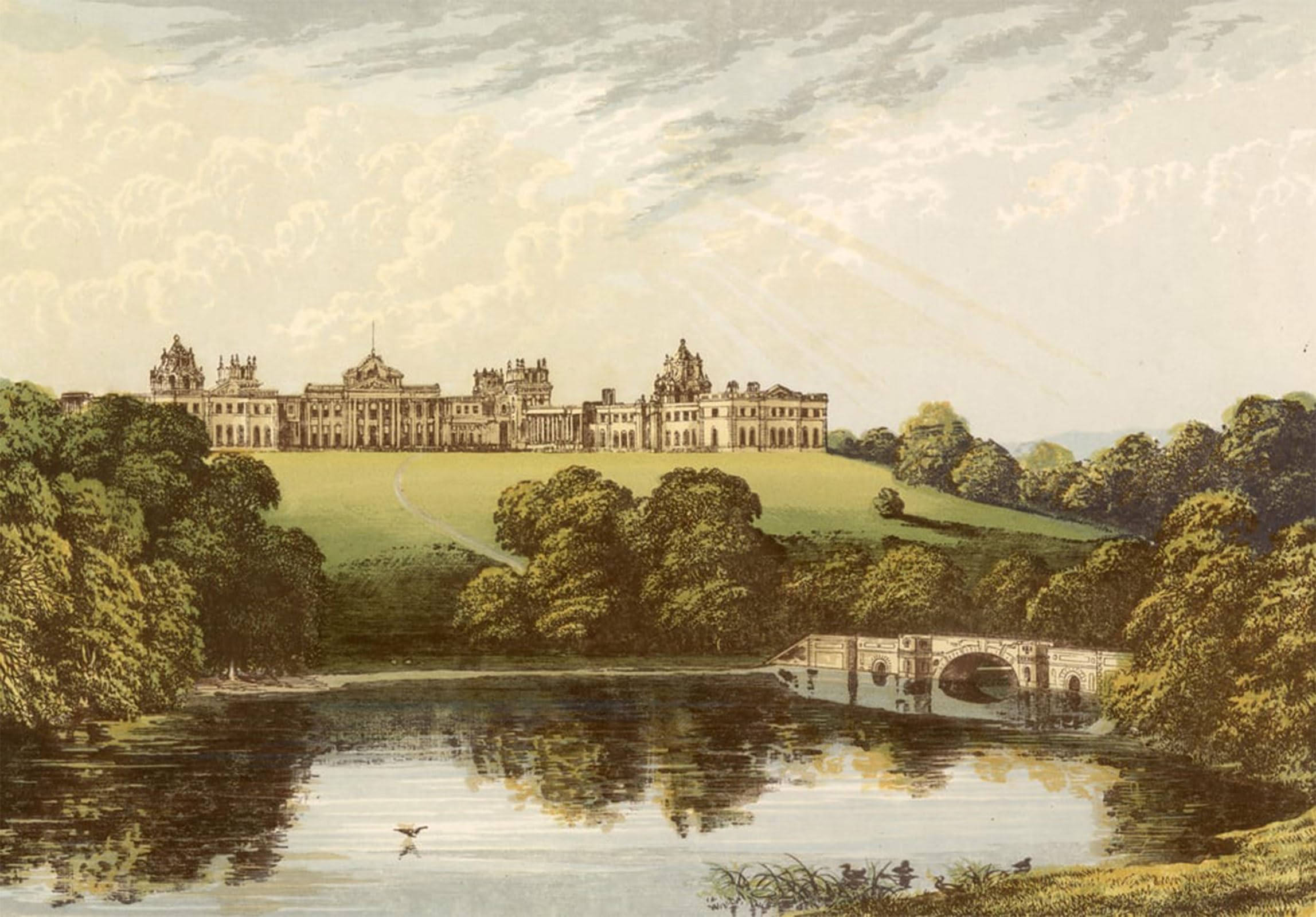 POSTERIIk Famous Modern Artwork Art Mural Blenheim by Alexander Lydon Oil Paintings Pictures for Home Decor 60x90cm
