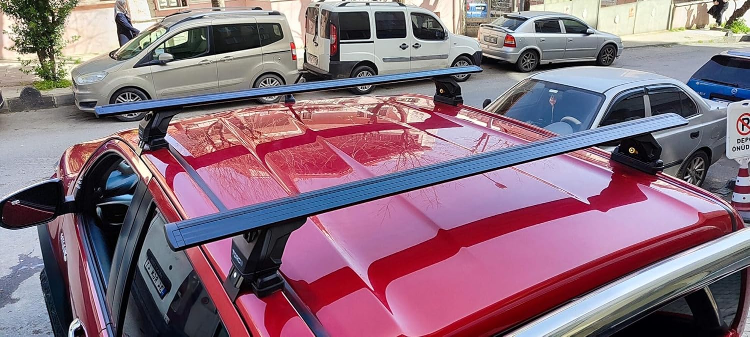For Toyota Hilux 2015-2021 Roof Rack Cross Bars Normal Roof Alu Black