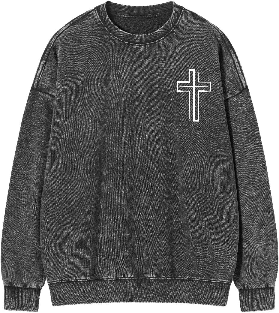 Fall Oversized Crewneck Sweatshirt For Women Men Kingdom Of God - Image 2