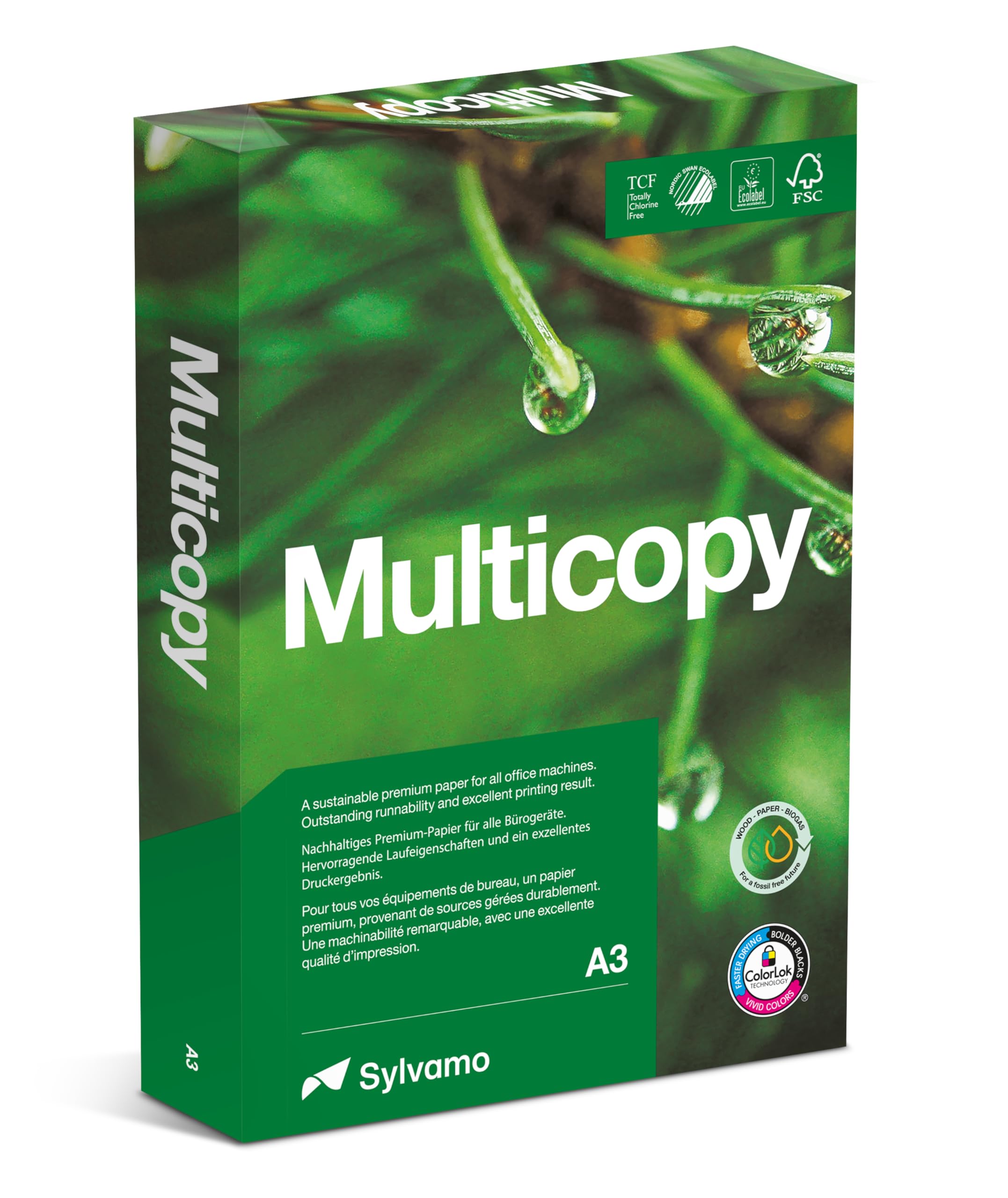 MultiCopy 157074 Kopier-/Druckerpapier 500 Blatt A3 Papier 80 g weiß 5 Stück