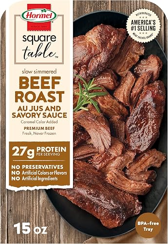 Hormel, Slow Simmered Beef Roast Au Jus and Savory Sauce Refrigerated Entree, 15 Ounce
