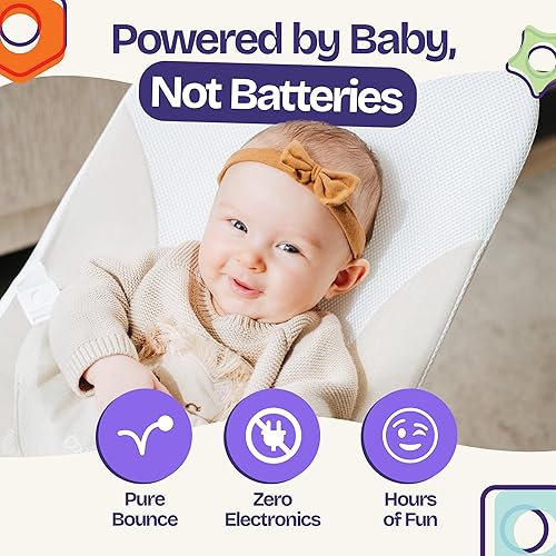 Miniatura 3 de ComfyBumpy Asiento ergonómico para bebé, silla inflable segura y portátil con posiciones de altura ajustables, asiento hinchable perfecto para bebés