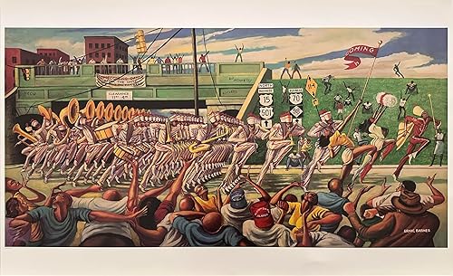 Ernie Barnes Homecoming Print 19 x 38 pulgadas.