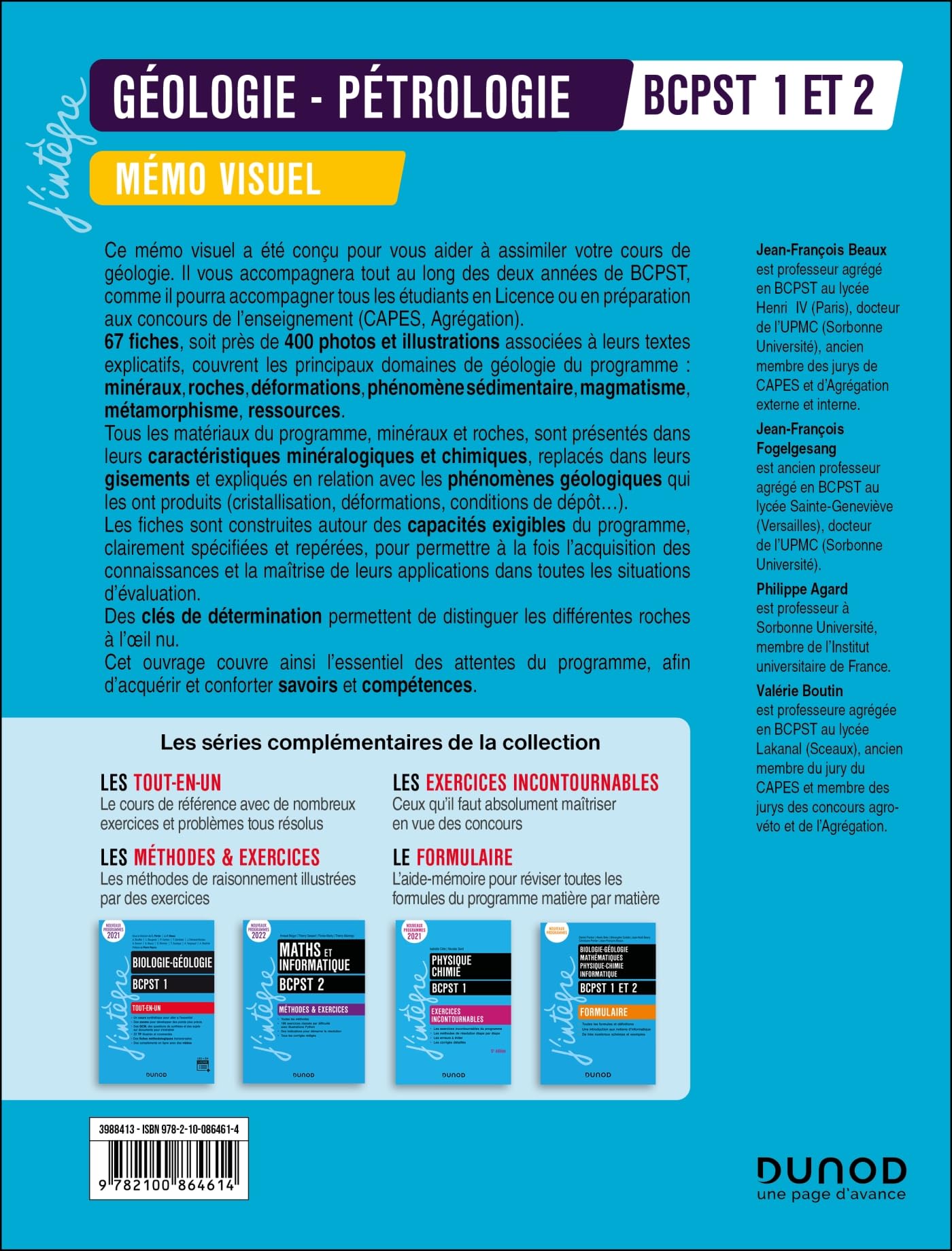 Mémo visuel de géologie-pétrologie BCPST 1 et 2 - 4e éd.
