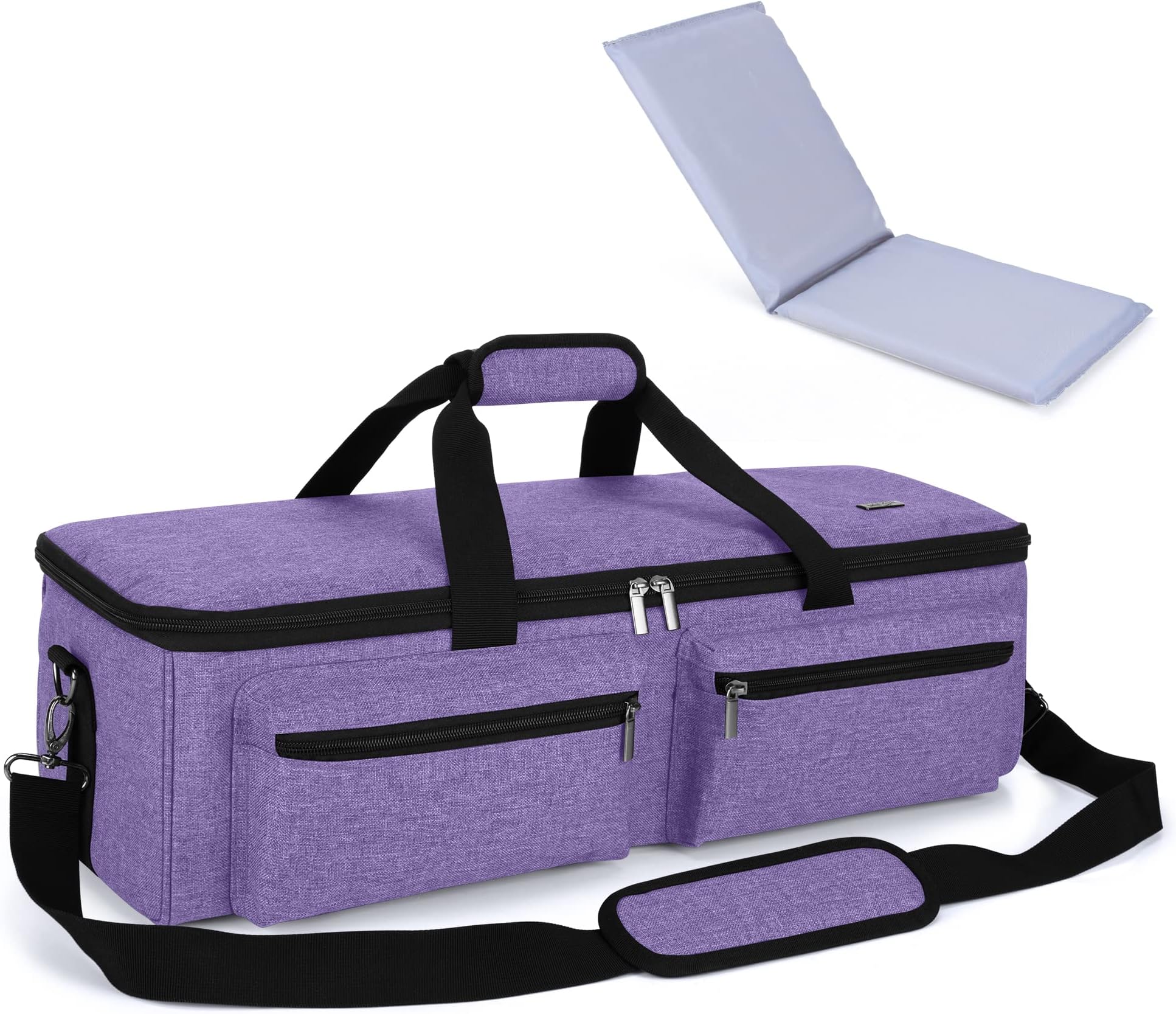 Carrying Bag Compatible with Cricut Explore Air and Maker, Tote Bag Compatible with Cricut Explore Air, Silhouette Cameo 4 and Supplies (Bag Only, Patent Design), Purple