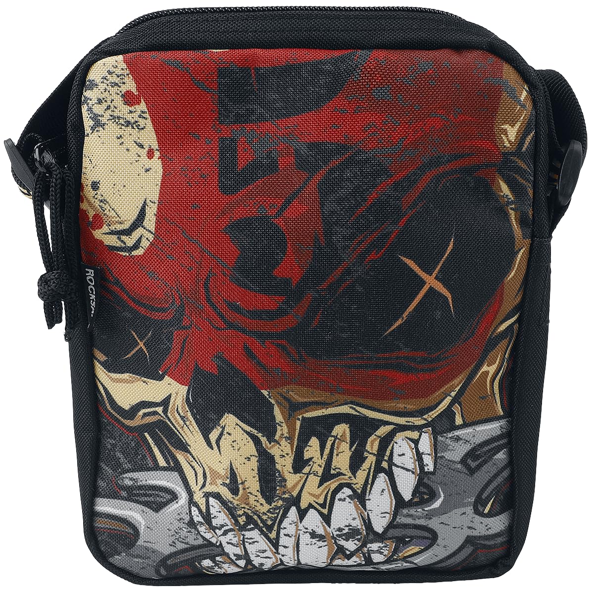 Five Finger Death Punch Rocksax - The Way of The Fist Unisex Umhängetasche, Schwarz, Mehrfarbig., Einheitsgröße