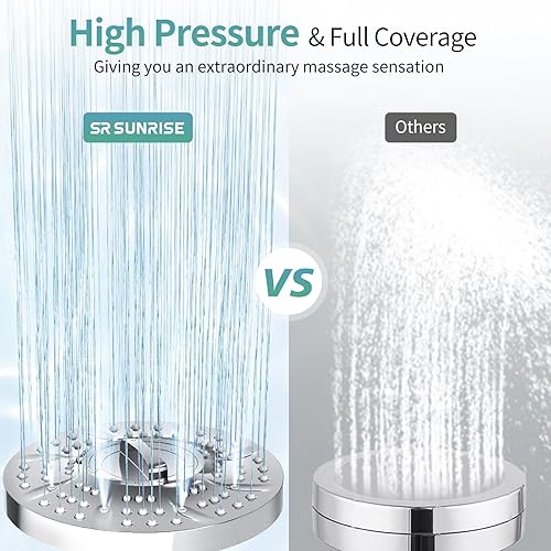 Miniatura 5 de Cabezal de ducha filtrado de 20 etapas, cabezal de ducha de alta presión de 7 pulgadas con cartucho de filtro fácil de reemplazar, filtro de cabezal