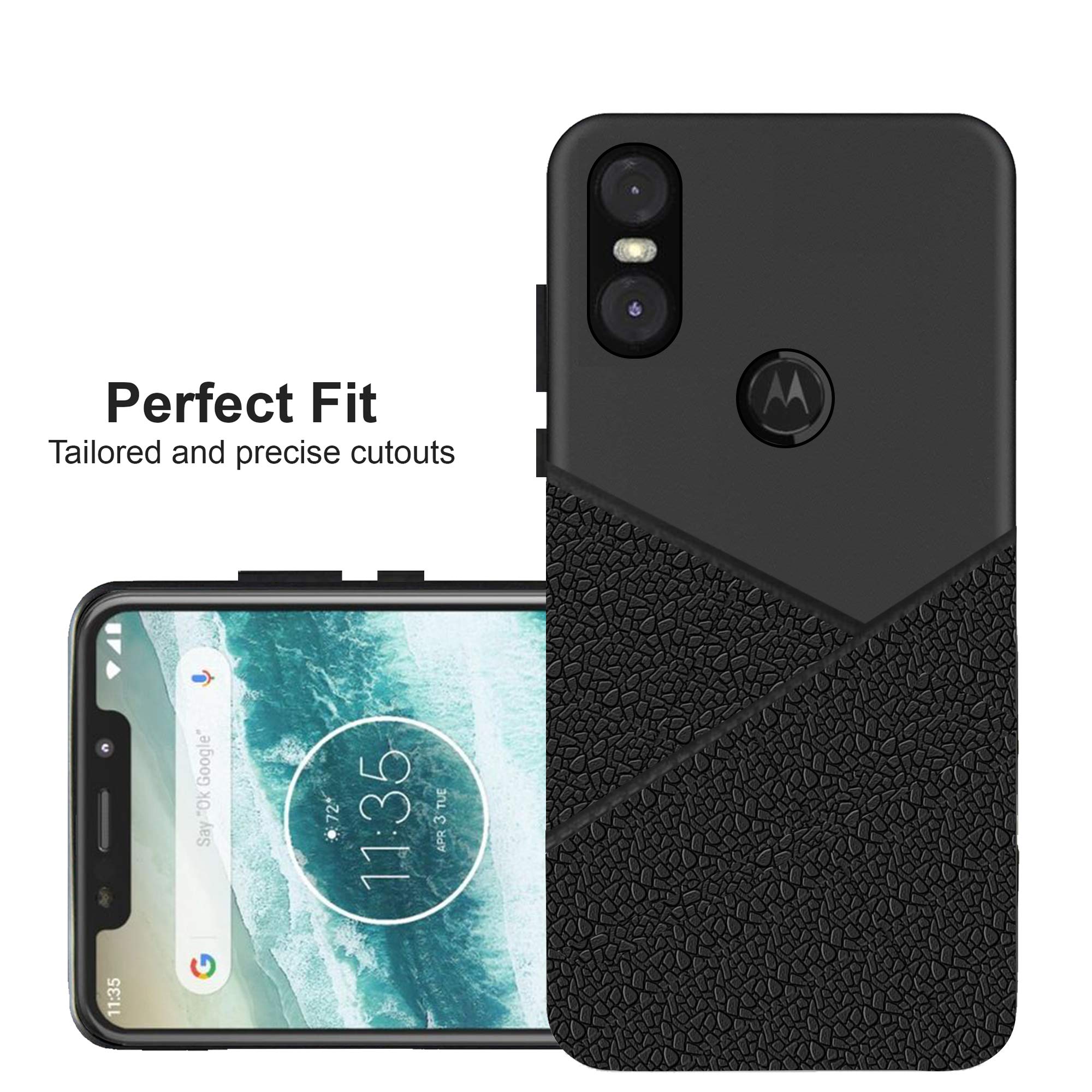 Motorola One Power Case - Matte Black -2