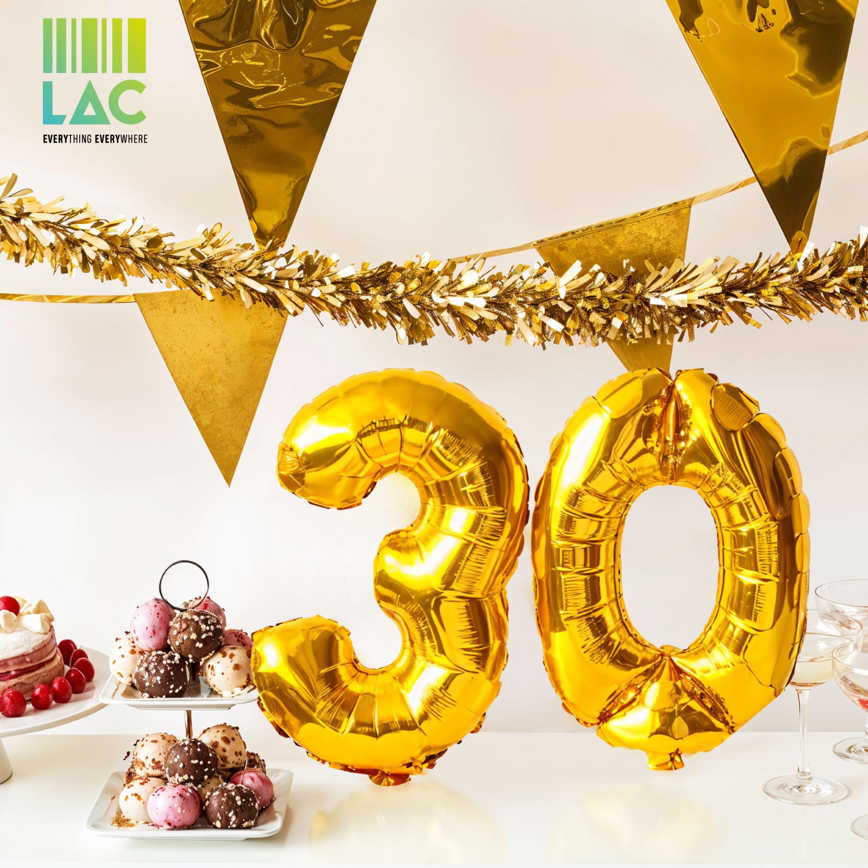 25 pezzi Set di palloncini misti oro e nero, decorazioni per feste di