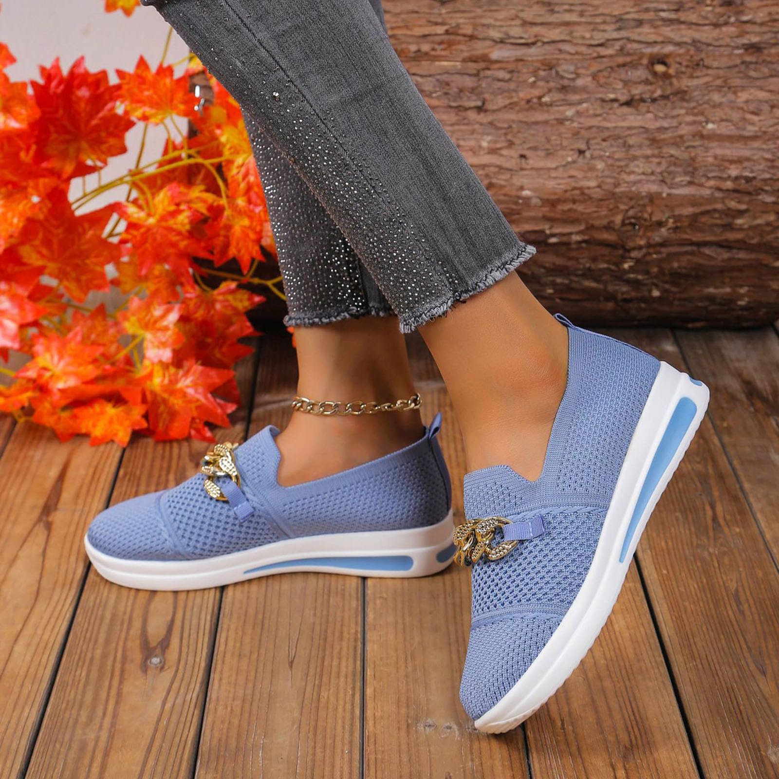 Zapatos para mujer, zapatos para mujer, tejidos ortopédicos, transpirables, suela suave, zapatos deportivos cómodos para caminar